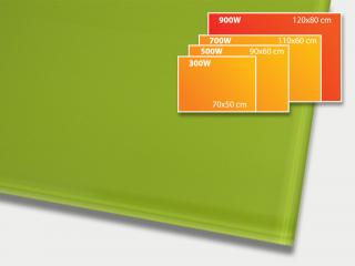 ECOSUN 900 GR Yellow-Green, sálavý skleněný panel 900 W