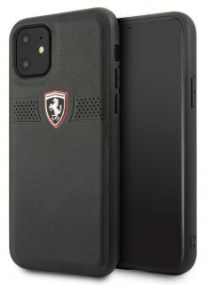 Ferrari Off Track Grained kryt iPhone 11, Black