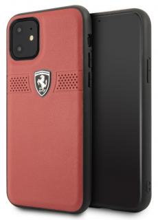 Ferrari Off Track Grained kryt iPhone 11, Red
