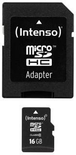 Intenso 16GB micro SDHC + adaptér Class 10 (new)