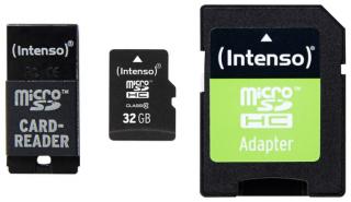 Intenso 32GB micro SDHC + adaptér + USB čtečka (new)
