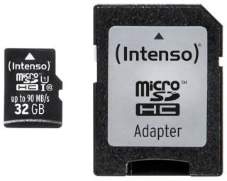 Intenso 32GB micro SDHC PRO UHS-I + adaptér (new)