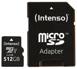 Intenso 512GB micro SDXC Premium UHS-I + adaptér (new)