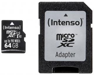 Intenso 64GB micro SDXC PRO UHS-I + adaptér (new)