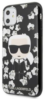 Karl Lagerfeld TPU Flower Case iPhone 11, Black (new)