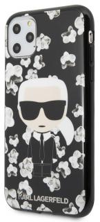 Karl Lagerfeld TPU Flower Case iPhone 11 Pro,Blac (new)