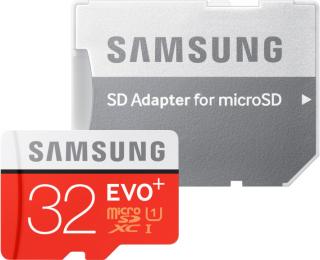 Samsung 32GB microSDHC EVO Plus + SD adaptér (new)