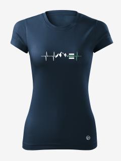 Dámské funkční tričko TURISTICKÝ TEP Velikost: M, Barva: Tmavě modrá