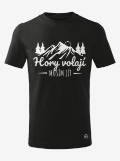 Dětské tričko HORY VOLAJÍ, MUSÍM JÍT Velikost: 110 cm / 4 roky, Barva: Černá