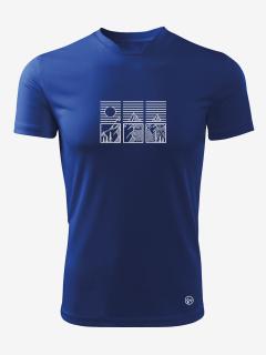 Pánské funkční tričko PANORAMA (VÝPRODEJ) Velikost: L, Barva: Modrá