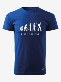 Pánské tričko EVOLUCE Velikost: XXL, Barva: Modrá
