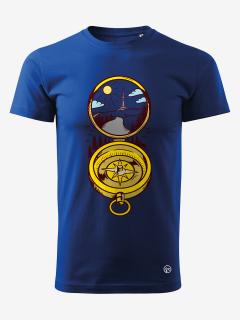 Pánské tričko KOMPAS - PRADĚD Velikost: XXL, Barva: Modrá