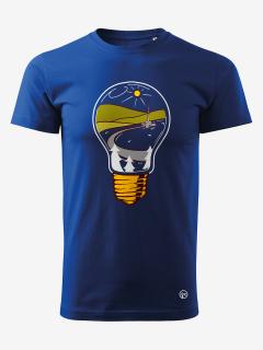 Pánské tričko ZÁŘIVÝ PRADĚD Velikost: L, Barva: Modrá