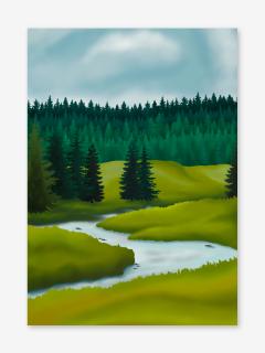 Plakát ŠUMAVA - různé rozměry Rozměr plakátu: 30 x 40 cm