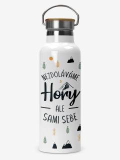 Termoska 500 ml - NEZDOLÁVÁME HORY, ALE SAMI SEBE