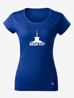 Tričko BESKYDY dámské Velikost: S, Barva: Modrá