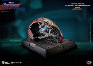 Avengers Endgame Master Craft - replika - Poškozená helma Iron Man Mark50