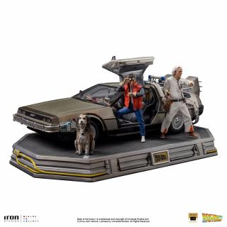 Back to the Future Art Scale - sošky - DeLorean Full Set Deluxe