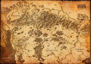 Dračí Hlídka - Mapa světa Domovina - království Othion (A1)