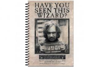 Harry Potter - A5 zápisník - Wanted Sirius Black