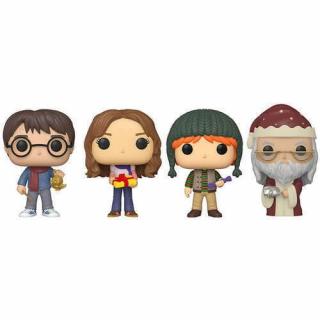 Harry Potter - Funko POP! figurky - Holiday Harry, Hermione, Ron & Dumbledore