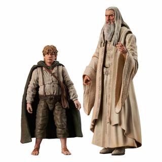 Lord of the Rings Select - akční figurky - Saruman the White & Samwise Gamgee