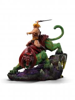 Masters of the Universe Deluxe Art Scale - soška - He-Man and Battle Cat