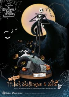 Nightmare Before Christmas Master Craft - soška - Jack Skellington & Zero