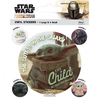 Star Wars: Mandalorian - vinylové samolepky - Baby Yoda