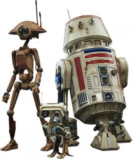 Star Wars: The Book Of Boba Fett - akční figurky - R5-D4, Pit Droid, & BD-72