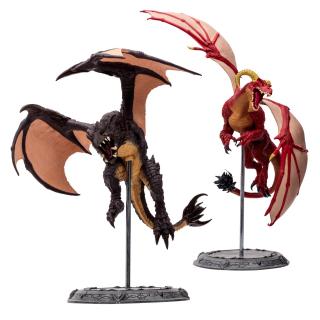 World of Warcraft - akční figurky - Red Highland Drake and Black Proto-Drake