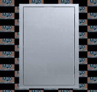 Revizní dvířka 300x400 mm pozink tlačný magnet (300*400 mm revizní dvířka pozinkovaná tlačný magnet)