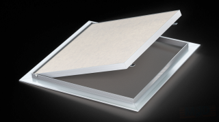 Revizní dvířka 600x600x12,5 mm do SDK US (s pantem / vyjímatelná)