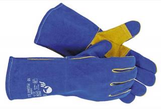 Pugnax BLUE rukavice celokožené svářečské BLUE (Celokožené svářečské rukavice - velikost 10 Pugnax BLUE)
