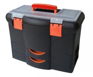 TODD Kufřík na nářadí 18  2 zásuvky (Plastový kufřík na nářadí 18  450x360x260mm 2 zásuvky)