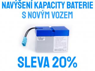 12V/12Ah na 15Ah (sleva 20%), navýšení kapacity  (výměna baterie z 12Ah na 15Ah)