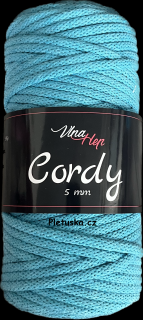 Cordy 5 mm tyrkysová 8127