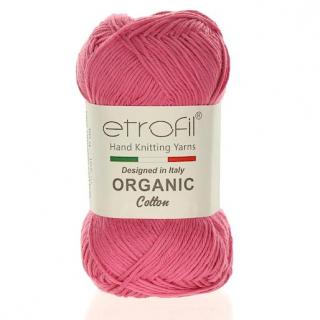 Organic Cotton cukrová růžová  EB004