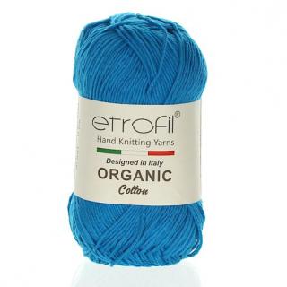 Organic Cotton tmavě tyrkysová EB013