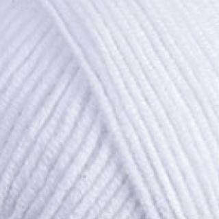 Příze Jeans sněhově bílá 62