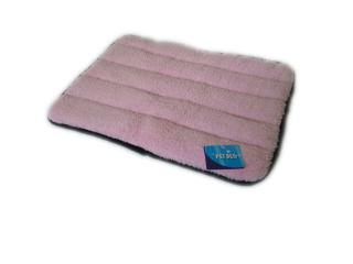 Podložka pro psy růžová - 46x33 cm (Růžová podložka pro psy z umělé kožešiny)