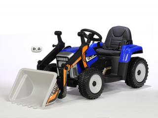 DAIMEX Dětský elektrický traktor s funkční nakládací lžící, modrý