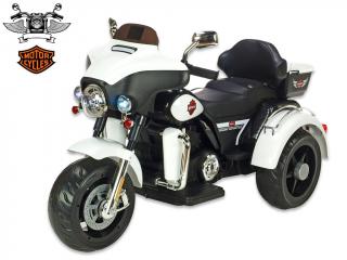 DEA Dětská elektrická Motorka Big chopper Motorcycle, bílá
