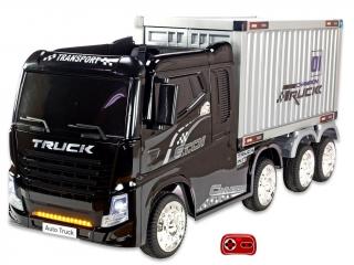 DEA Elektrické auto Kamion Truck Champion s návěsem, černý
