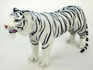 Plyšový stojící tygr, délky 178 cm