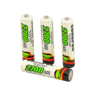 4ks TUŽKOVÉ NABÍJECÍ BATERIE AAA kapacita 2700 mAh (Velmi vysoká kapacita až 2700 mAh Ni-MH, napětí 1,2V)