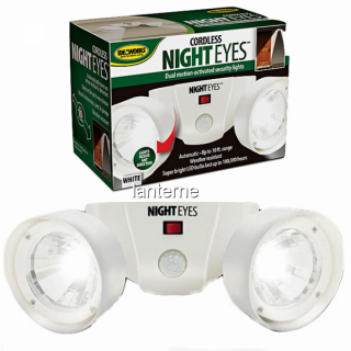 BATERIOVÉ LED SVĚTLO, SENZOR POHYBU - Night eyes (Pohybem aktivovaná LED svítilna  Osvětlete si bezpečně a jednoduše schodiště, verandy, terasy, komory, půdy, garáže, chodby a další s Night Eyes)