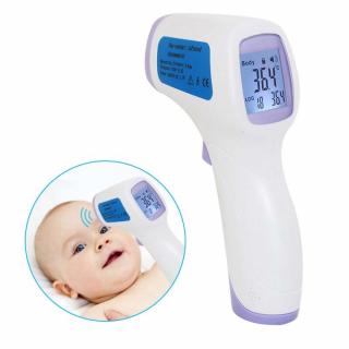 BEZKONTAKTNÍ TEPLOMĚR CK-T1501 (K měření tělesné teploty, povrchu předmětů, lahví s dětskou výživou, koupele nebo pokojové teploty.)