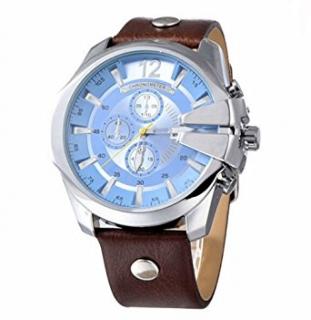 HODINKY CURREN 8176 modrý ciferník (Luxusní velké pánské hodinky z kvalitní oceli a skla zn. Curren. Design je velmi propracovaný)