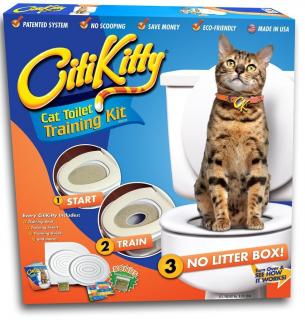 KOČIČÍ ZÁCHOD CITY KITTY (Je to nejlepší alternativa jak naučit chodit kočku na lidské WC.)